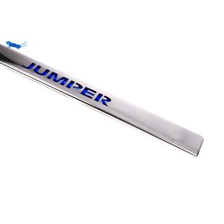 Chrome trim above license plate with LED blue (stainless steel) photo 3