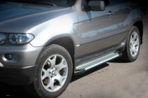 BMW X5 E53 1999–2006 Side Steps Allmond Grey (2 pcs, Aluminum) photo 1