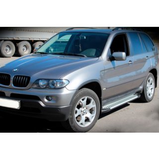 Side Steps Allmond Grey (2 pcs, Aluminum) BMW X5 E53 1999–2006 photo 2