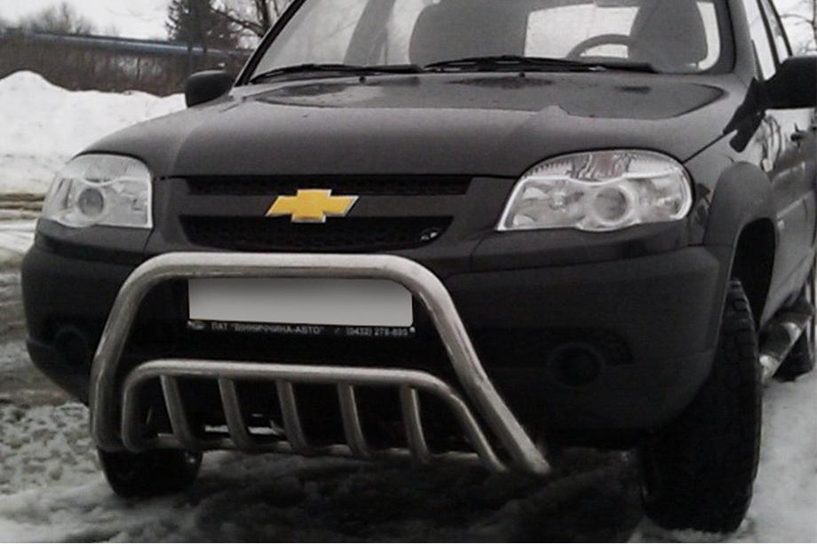 Chevrolet Niva 1998-2020 Bull Bar WT002 (Stainless Steel) Image
