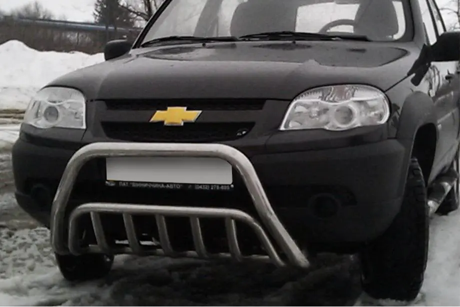 Chevrolet Niva 1998-2020 Bull Bar WT002 (Stainless Steel) Image