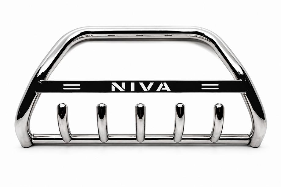 Chevrolet Niva 1998-2020 Bull Bar WT004 Stainless Steel Photo 3