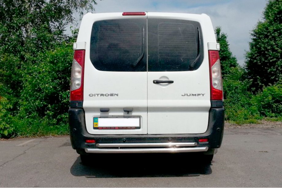 Citroen Jumpy 2007–2017 Rear Bar Double (Stainless Steel) Photo 2