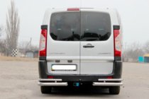 Fiat Scudo 2007-2015 Rear Corner Bars AK003-Double (2 pcs, stainless steel) photo 2