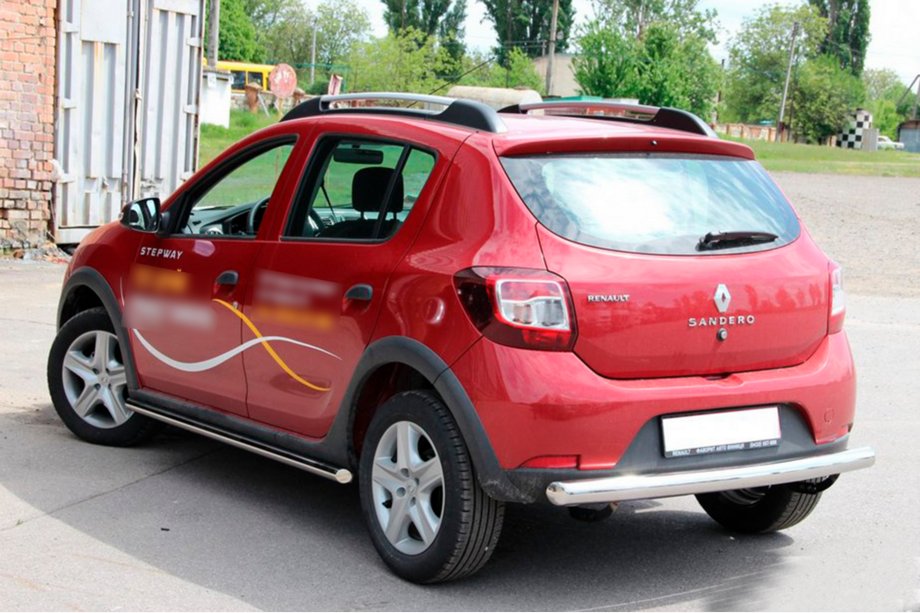 Dacia Sandero 2013-2020 Rear Bar AK002 (Stainless Steel) Photo 3