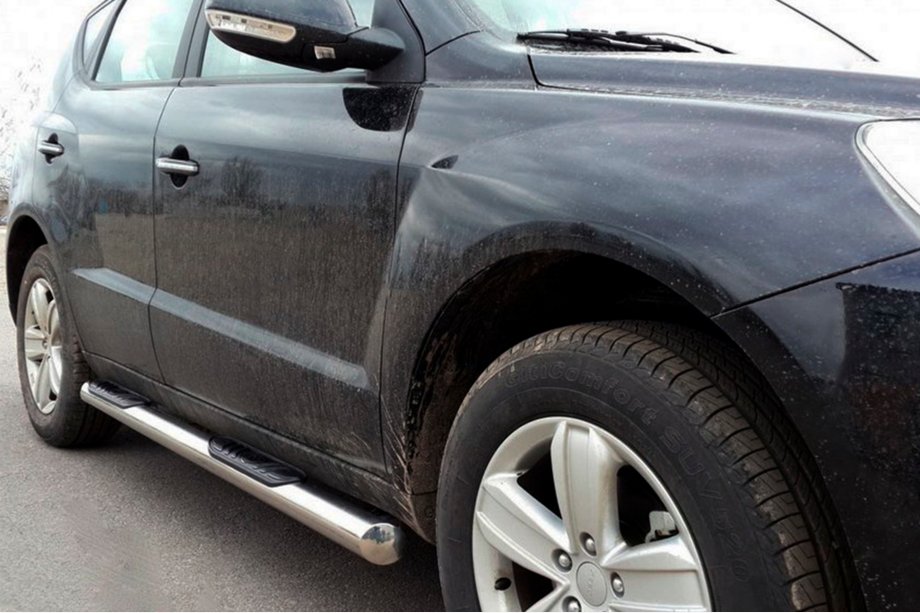 Geely Emgrand X7 2011- Side Bars (2 pcs, Stainless Steel) Image