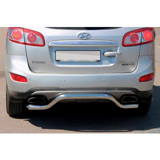 Rear Bar AK007-2 (Stainless Steel) Hyundai Santa Fe 2 2006-2012