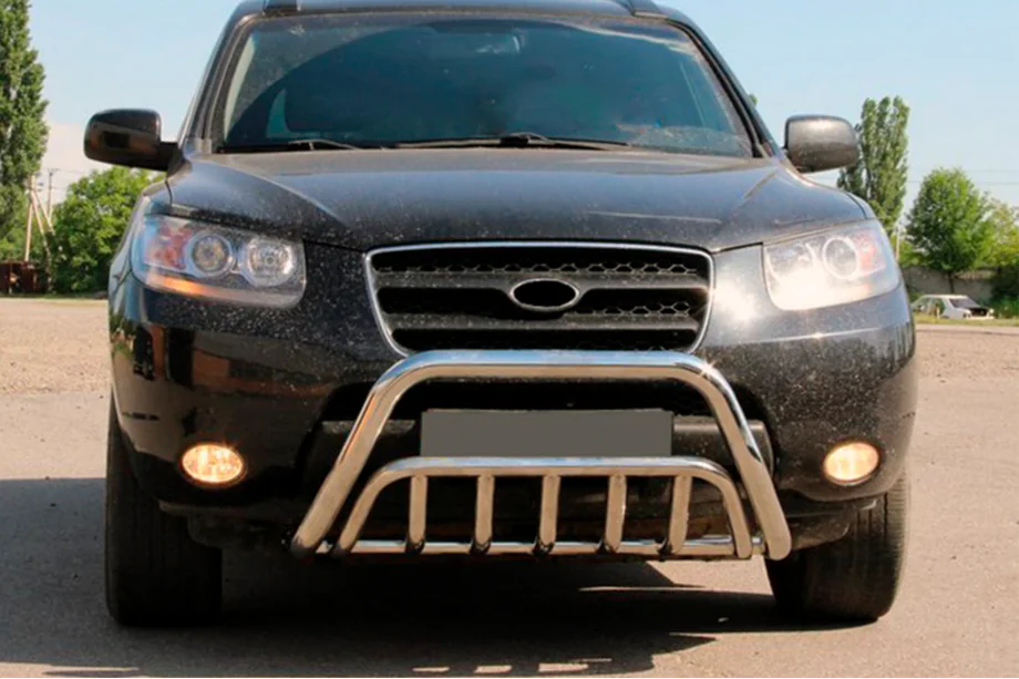 Hyundai Santa Fe 2 2006-2012 Bull Bar WT002 (Stainless Steel) Image