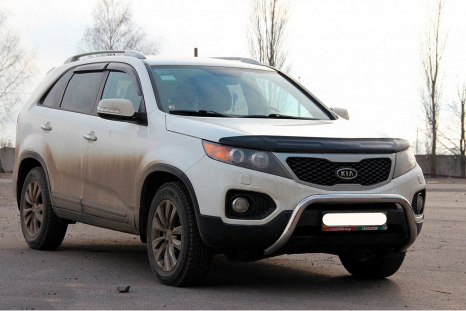 Kia Sorento II XM 2009-2014 Bull Bar WT007 (Stainless Steel) Photo 3