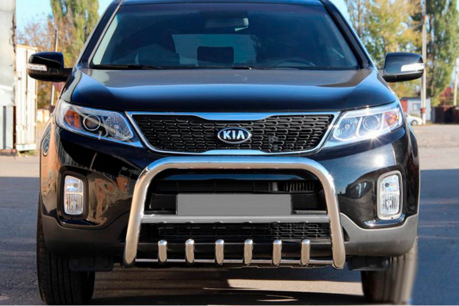 Kia Sorento II XM 2009-2014 Bull Bar WT021 (Stainless Steel) Photo 1