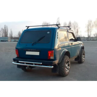 Rear bar AK002 double Lada Niva and Urban 1977- photo 1