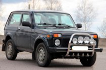 Lada Niva та Urban 1977- Bull Bar QT007 (Stainless Steel) photo 3