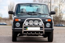Lada Niva та Urban 1977- Bull Bar QT007 (Stainless Steel) photo 2