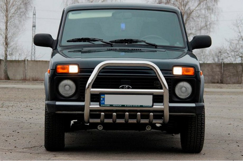 Lada Niva та Urban 1977- Bull Bar QT007 (Stainless Steel) Image
