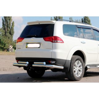 Rear Guard AK003-Special (2 pcs, stainless steel) Mitsubishi Pajero Sport 2008-2015 photo 1