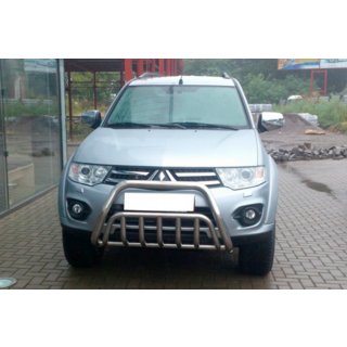 Front Bar WT002 (Stainless Steel) Mitsubishi Pajero Sport 2008-2015 photo 1