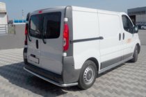Wimbledon Trade Glossy Stainless Steel Rear Bumper Protector – For Vauxhall/Opel Vivaro 2001-2014