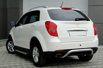 SsangYong Korando 2010-2019 Rear Bar AK006 Stainless Steel photo 1