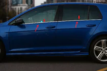 Volkswagen Golf 6 2008-2014 Window Trim Molding (4 pcs, Stainless Steel) photo 1