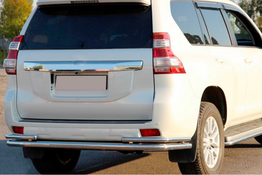 Toyota Land Cruiser Prado 150 2009-2023 Rear Bar AK005-2 (Stainless Steel) Image