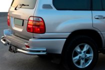 Toyota Land Cruiser 100 1998-2007 Rear Corner Bars AK003-Double (2 pcs, stainless steel) photo 1
