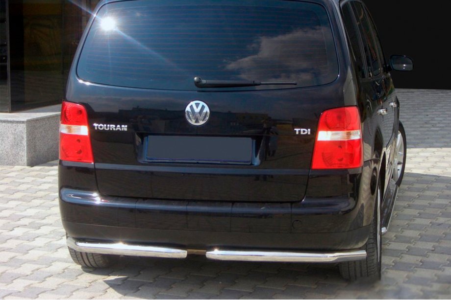 Volkswagen Touran 2003-2010 Rear Corner Bars AK003 (2 pcs, stainless steel) Photo 1
