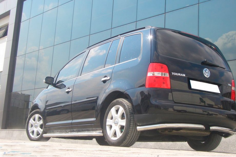 Volkswagen Touran 2003-2010 Rear Corner Bars AK003 (2 pcs, stainless steel) Photo 2
