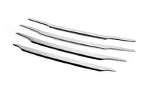 Ford Courier 2014-2023 Grille Covers OmsaLine (2014-2018, 4 pcs, stainless steel) photo 4