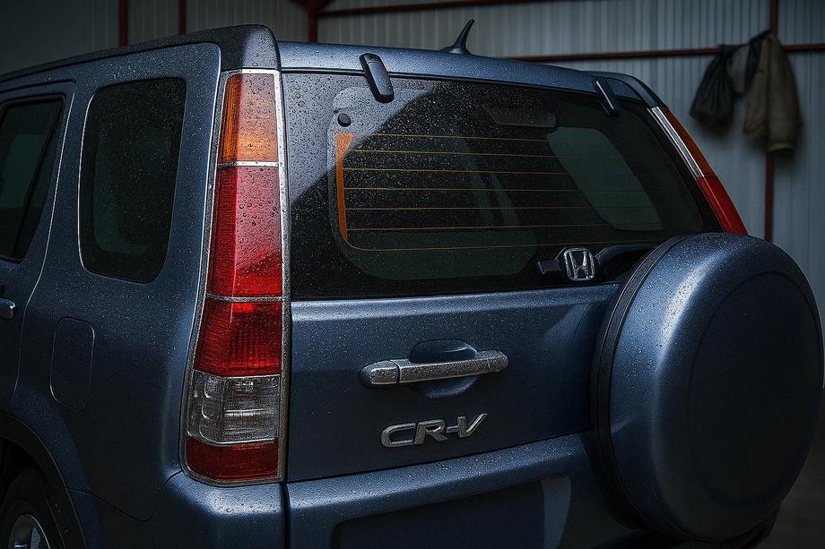 Honda CRV 2001-2006 Chrome Tail Light Covers (2 pcs, plastic) 2001-2004 Image