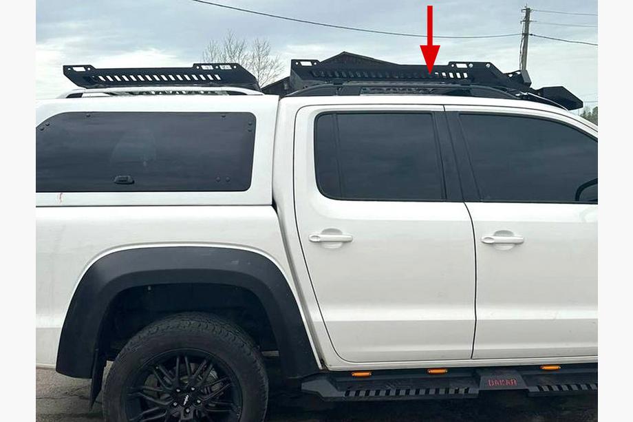 Volkswagen Amarok 2010-2022 Roof Rails Skyport BLACK Photo 3