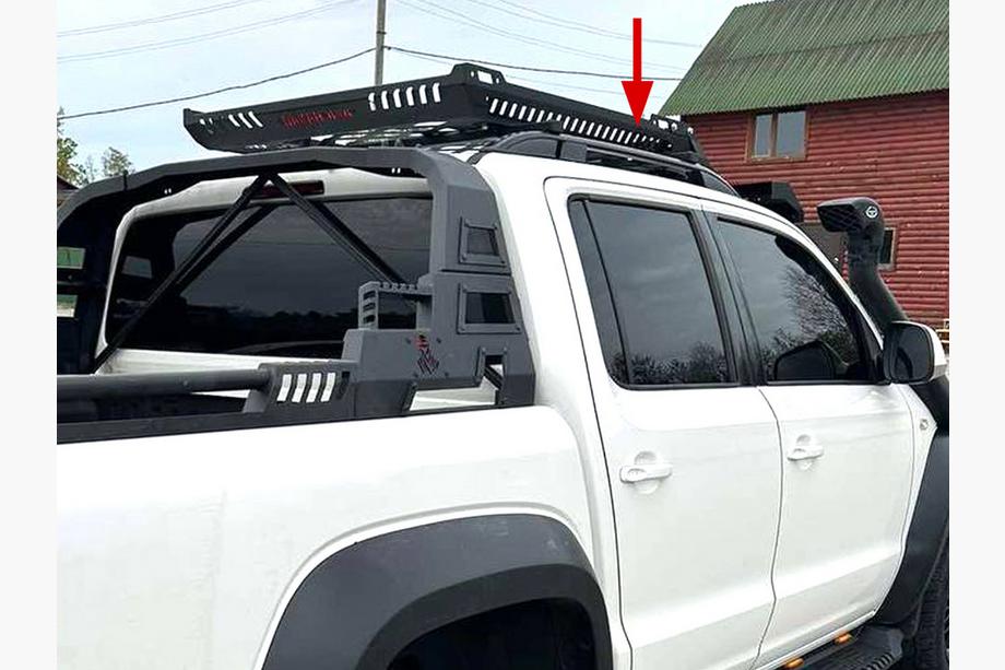 Volkswagen Amarok 2010-2022 Roof Rails Skyport BLACK Photo 4