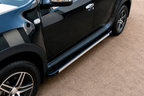 Dacia Duster 2008-2018 Side Steps Maya V1 (2 pcs, Aluminum) photo 1