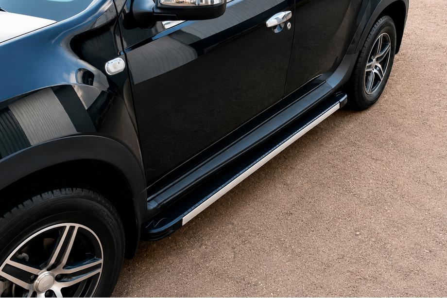 Dacia Duster 2008-2018 Side Steps Maya V1 (2 pcs, Aluminum) Image