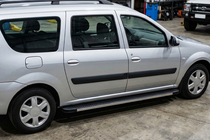 Dacia Logan MCV 2004-2014 Side Steps Maya V1 (2 pcs, Aluminum) photo 1