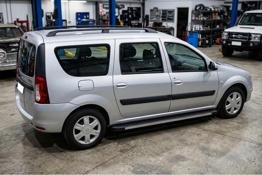 Dacia Logan MCV 2004-2014 Side Steps Maya V1 (2 pcs, Aluminum) Photo 3