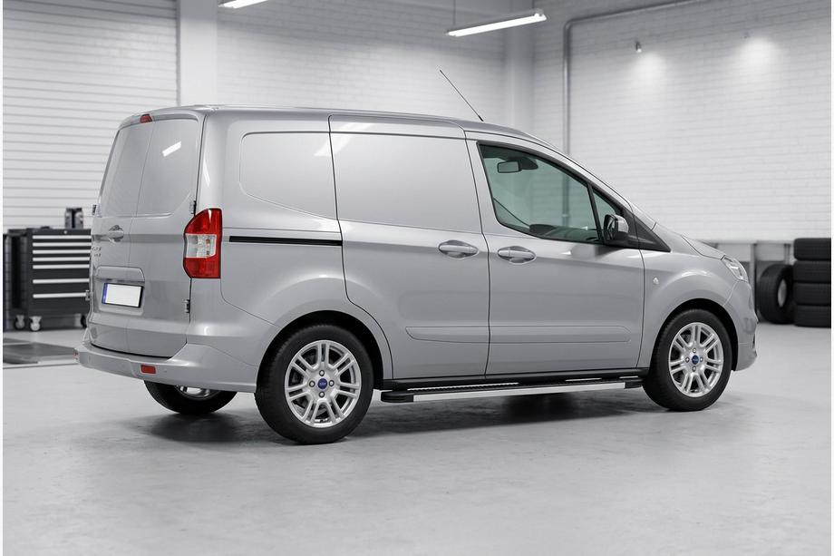 Ford Courier 2014-2023 Side Steps Maya V1 (2 pcs, Aluminum) Image