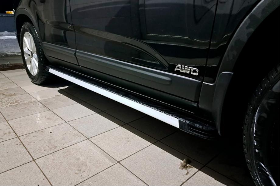 Kia Sorento II XM 2009-2014 Side Steps Maya V1 (2 pcs, Aluminum) 2013-2016 Image