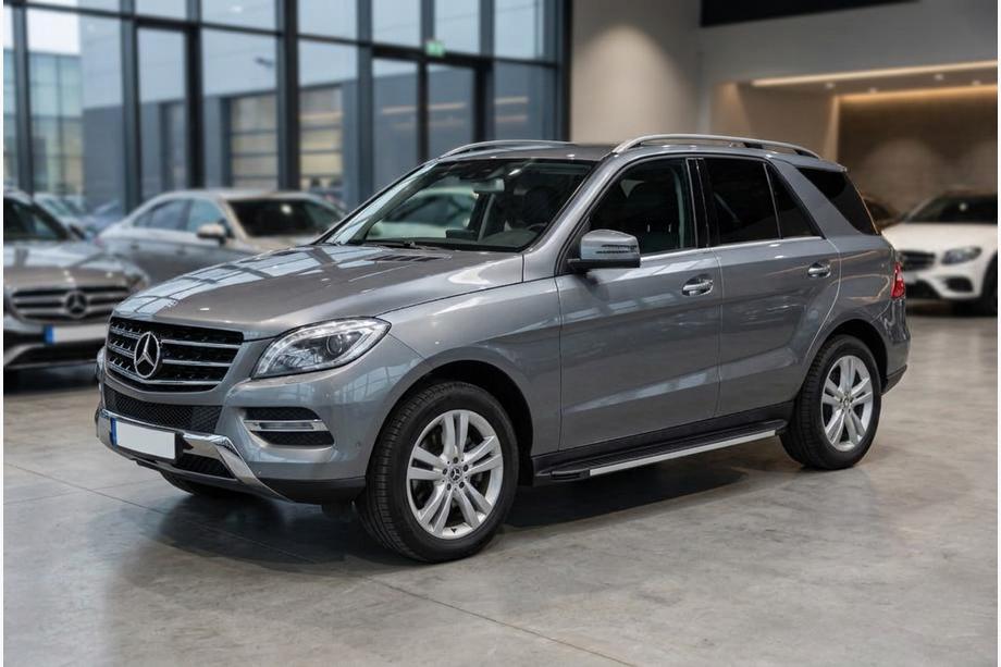 Mercedes GLE/ML class W166 2011-2018 Side Steps Maya V1 (2 pcs, Aluminum) Image