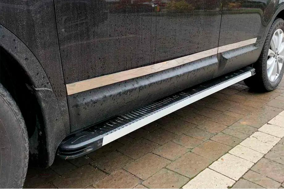 Nissan Qashqai 2007-2010 Side Steps Maya V1 (2 pcs, Aluminum) Photo 1