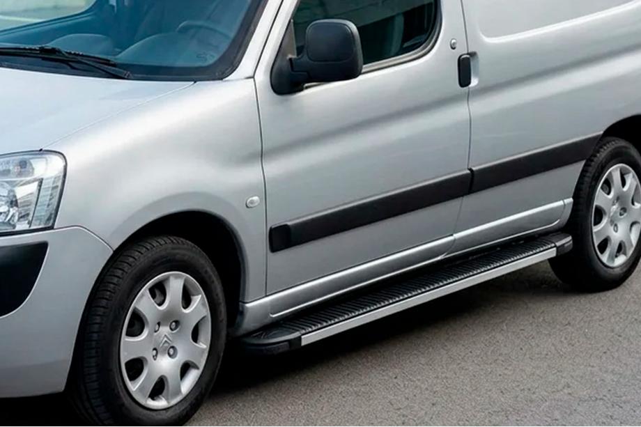 Peugeot Partner 1996-2008 Side Steps Maya V1 (2 pcs, Aluminum) Image