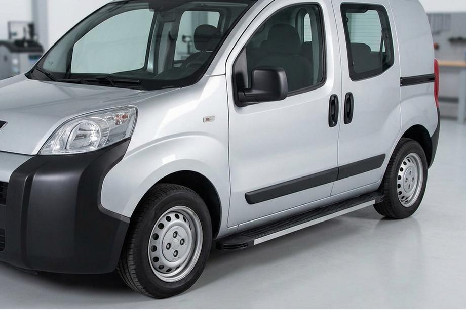 Peugeot Bipper 2008-2017 Side Steps Maya V1 (2 pcs, Aluminum) Image