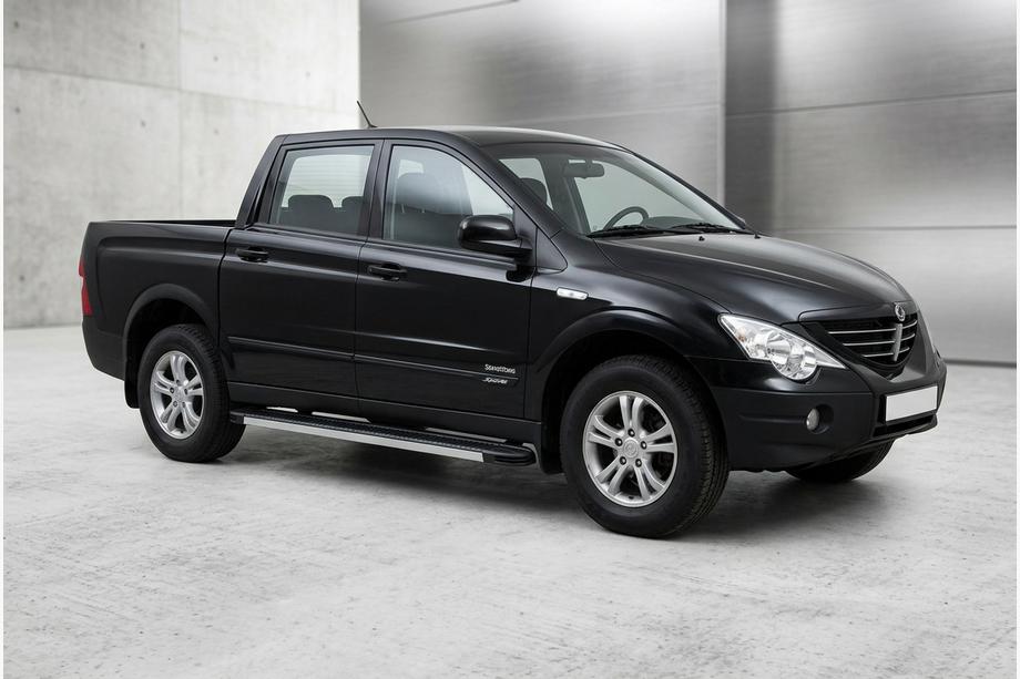 SsangYong Action 2005-2018 Side Steps Maya V1 (2 pcs, Aluminum) Image