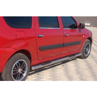 Side Pipes (2 pcs, Stainless Steel) Dacia Logan MCV 2004-2014 photo 3