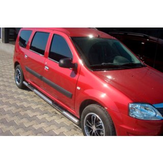 Side Pipes (2 pcs, Stainless Steel) Dacia Logan MCV 2004-2014 photo 2