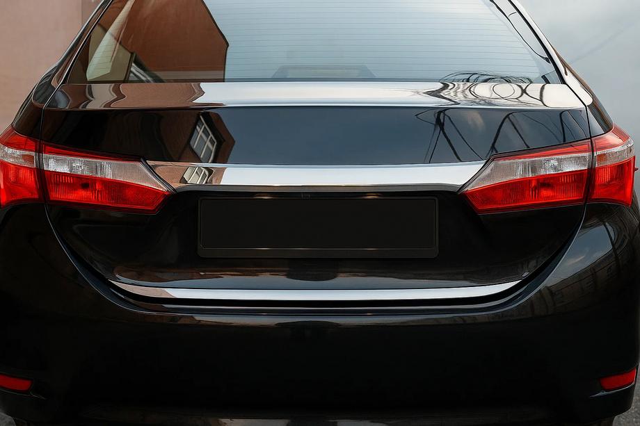 Toyota Corolla 2013-2019 Trunk trim stainless steel Image