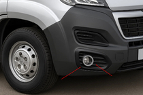 Citroen Jumper 2007-2025 Chrome Fog Light Covers (Stainless Steel) photo 1