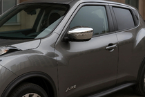 Nissan Juke 2010-2019 Chrome Mirror Covers 2014-2019 (2 pcs, plastic) photo 1