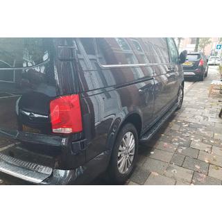 Side Steps Allmond Black (2 pcs, Aluminum) Volkswagen T6 2015-2024 photo 2