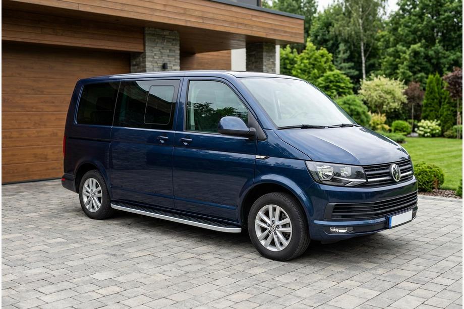 Volkswagen T6 2015-2024 Side Steps Tayga Grey (2 pcs, Aluminum) Image