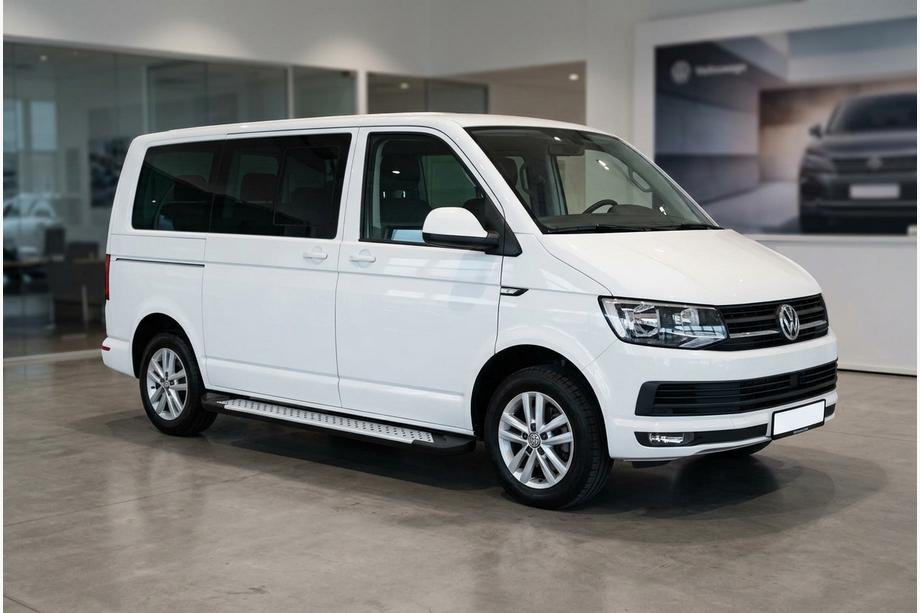 Volkswagen T6 2015-2024 Side Steps Allmond Grey (2 pcs, Aluminum) Image